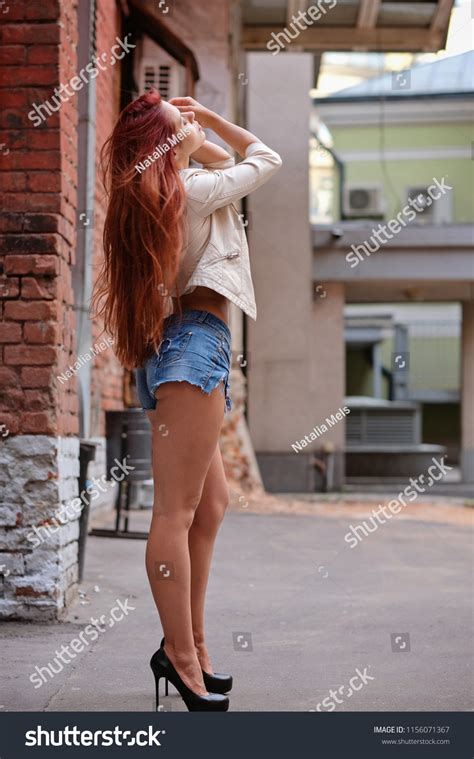 Hot Sexy Redhair Woman City Half Stock Photo 1156071367 Shutterstock