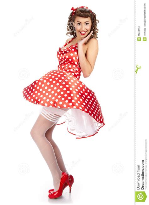 Pin Up Girl American Style Stock Image Image 21618091
