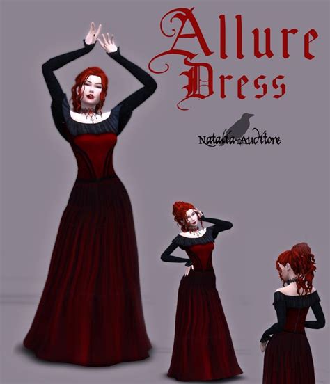 Allure Dress Natalia Auditore On Patreon Sims 4 Sims 4 Dresses