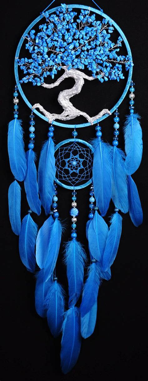 Blue Dream Catcher Tree Of Life Dreamcatcher Turquoise Dream сatcher