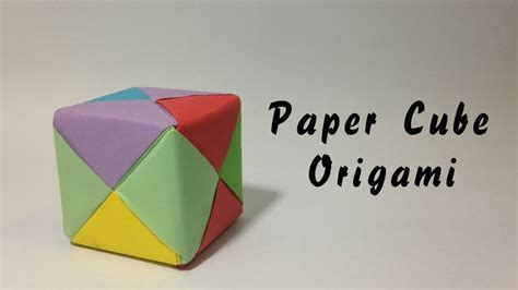 How To Make A Paper Cube Box Easy Origami Instructions