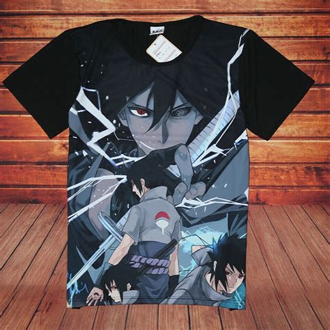 Buy Naruto Uchiha Sasuke T Shirt Black