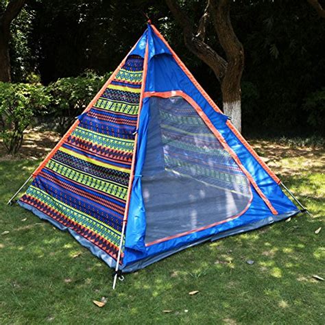 Nowadays, good quality teepee tents are made of modern weatherproof materials and provide all here are our brief reviews of the best teepee tents for camping or to set up in your backyard for. Yodo Spacious 3-4 Person Teepee Tent for Camping Backyard ...
