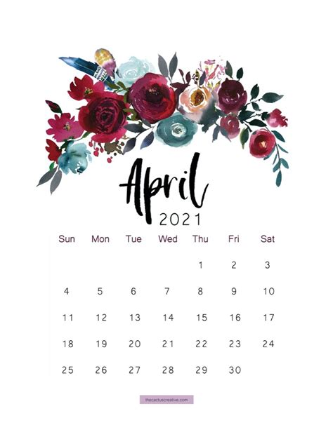 40 April 2021 Calendar Wallpapers