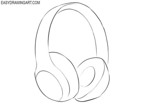 How To Draw Headphones Easy Headphones Drawing Headphones Art