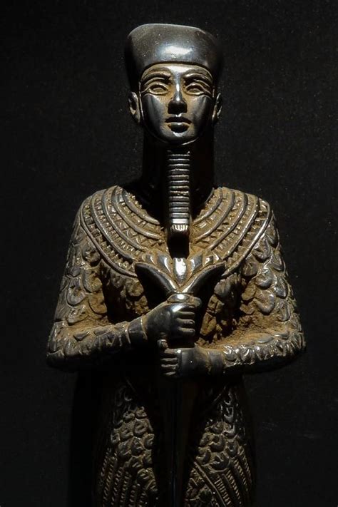 Egyptian Statue Ptah Black God Craftsmen Figurine Made In Egypt Etsy