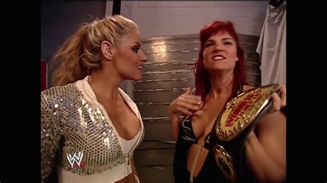 WWE Raw Lita Trish Backstage Fight Segment YouTube