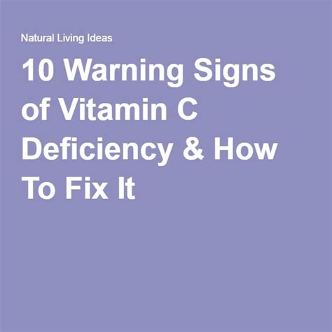 Warning Signs Of Vitamin C Deficiency How To Fix It Vitamin C