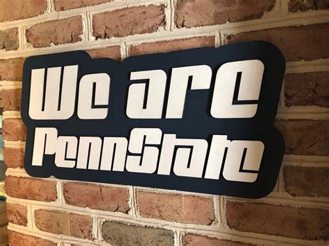 We Are Penn State 3d Logo Bar Basemenet Sign Etsy Penn State Bar