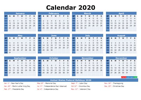 It probably helps the user to find out the various solutions to their problem. Free Printable 2020 Monthly Calendar with Holidays | by Alexander Lords | Medium