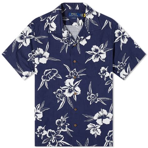 Polo Ralph Lauren Hibiscus Print Short Sleeve Shirt Pacific Hibiscus End