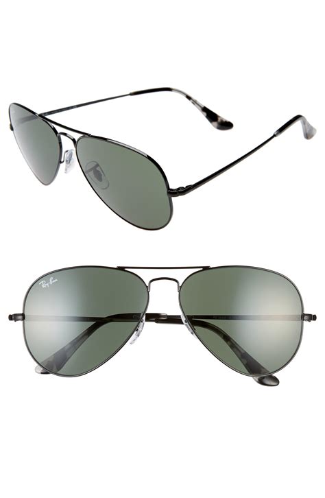 Ray Ban 58mm Aviator Sunglasses In Black Save 25 Lyst