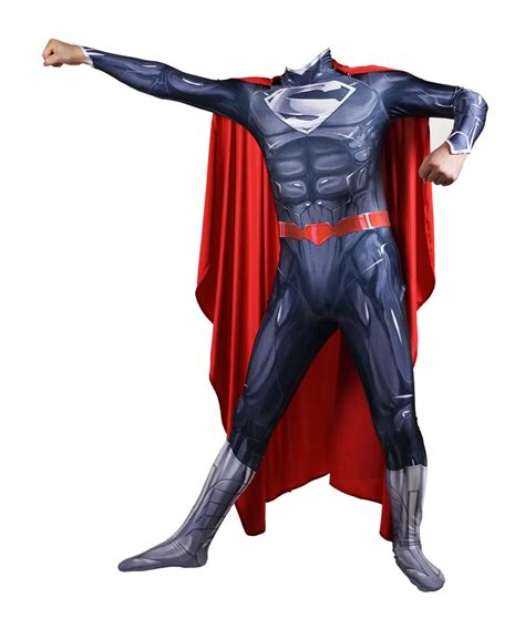 New 52 Superman Cosplay Costume Superhero Bodysuit 3d Printting Skin