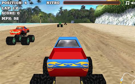Juega juegos gratis online en los juegos friv. Monster Race 3D - Carreras en 4x4 en Juegos Friv 3