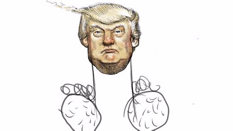 How to draw cartoon donald trump. How to draw Donald Trump - YouTube