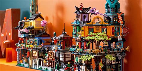 Using mild detergent will sanitize the plastic without damaging it. LEGO NINJAGO City Sets Combined | BricksFanz