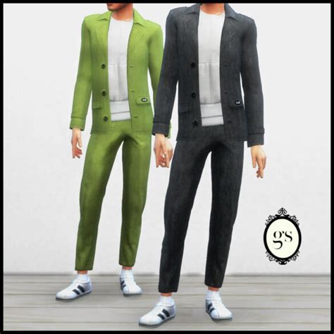 Sims 4 Blazer With Sweatshirt Male Outfit The Sims Game