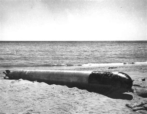 Photo Japanese Type 93 Torpedo That Beached Itself At Point Cruz