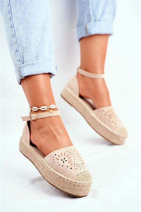 Womens Espadrilles On Platform Beige Palermo Cheap And Fashionable