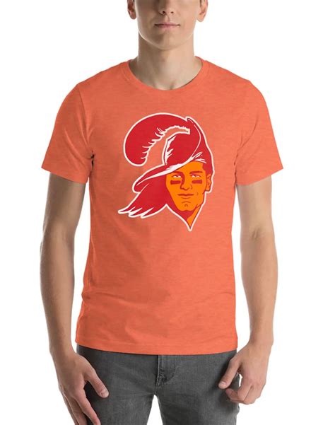 Tom Brady Shirt Tampa Bay Buccaneers Retro Logo Parody Orange Etsy