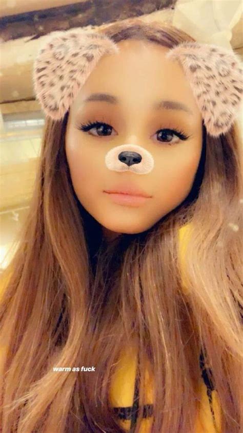 Ariana Is So Cute With This Snapchat Filters She So Cutie I Love Her