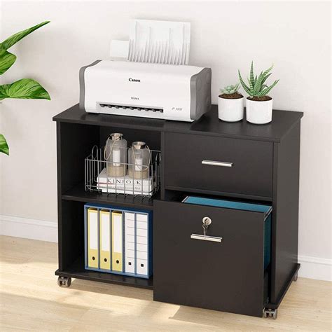 Tribesigns 2 Drawer File Cabinet With Lock Mobile Lateral Filing