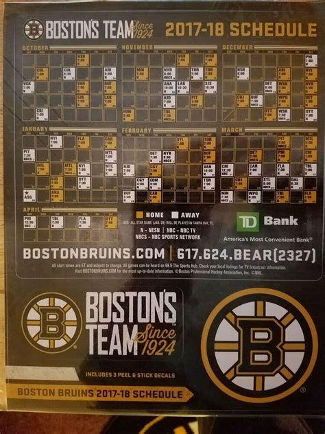 Boston Bruins Schedule 2024 24 Printable Pdf Adena Brunhilde