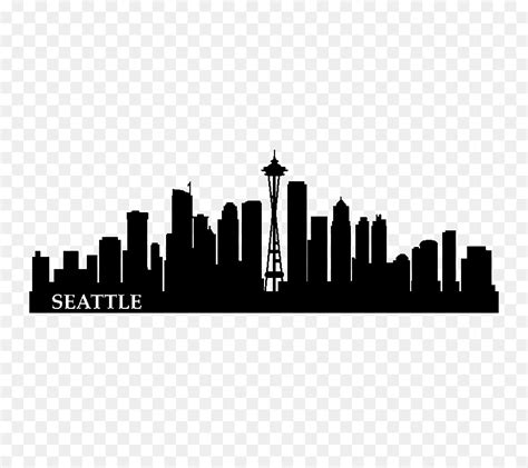Seattle Skyline Silhouette Clip Art City Silhouette Png Download