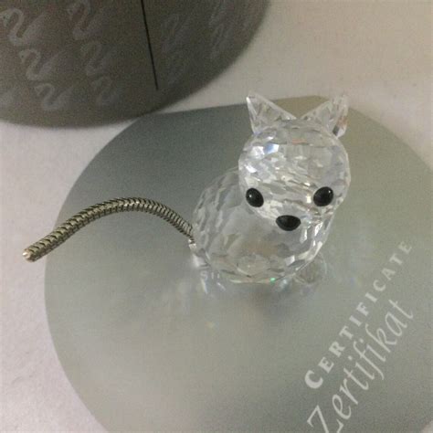 Swarovski Crystal Figurine Of A Seated Cat A Very Gorgeous Etsy