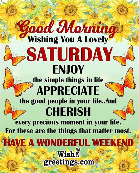 Best Saturday Morning Wishes Quote Wish Greetings