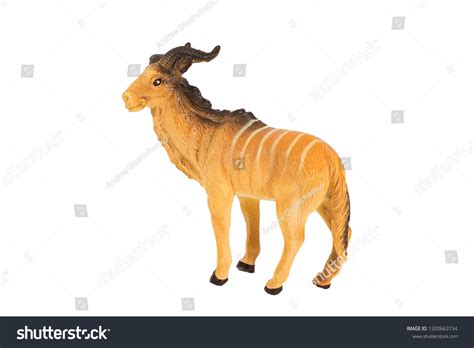 Plastic Toy Antelope On White Isolated Stock Photo 1320663734