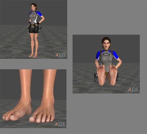Wetsuit Lara Crofts Feet By 3dfootfan On Deviantart