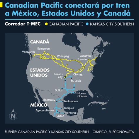 Canadian Pacific Conectará Por Tren A México Estados Unidos Y Canadá