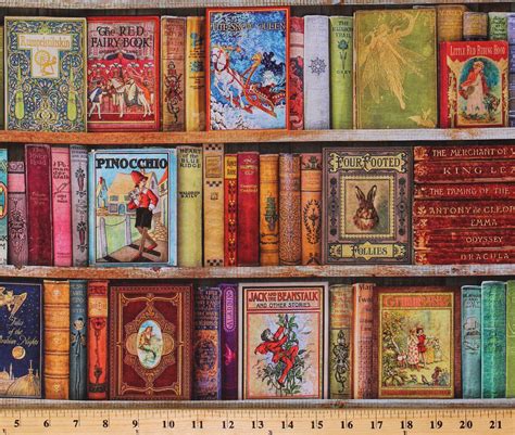 Cotton Library Books Classics Authentic Antique Look Book Covers