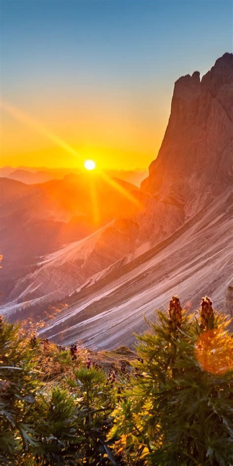 1080x2160 Sunrise At The Dolomites Italy One Plus 5thonor 7xhonor