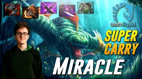 miracle tidehunter super carry dota 2 pro mmr gameplay youtube