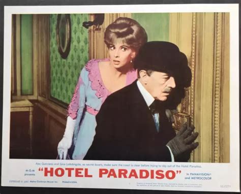ALEC GUINNESS Gina Lollobrigida Hotel Paradiso Org Lobby Card PicClick