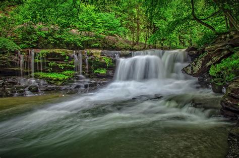 Dunloup Creek Falls A New River Gorge Area Waterfall Wv Photograph By