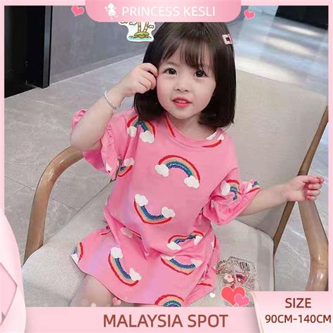 1 8 Years Kids Dress Baby Girl Budak Perempuan Korea Style Sweet