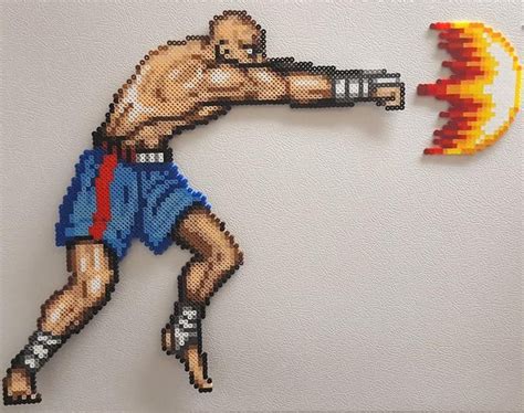 Street Fighter Perler Sf Street Fighter Pixel Art Etsy Espa A Sprite Street Fighter