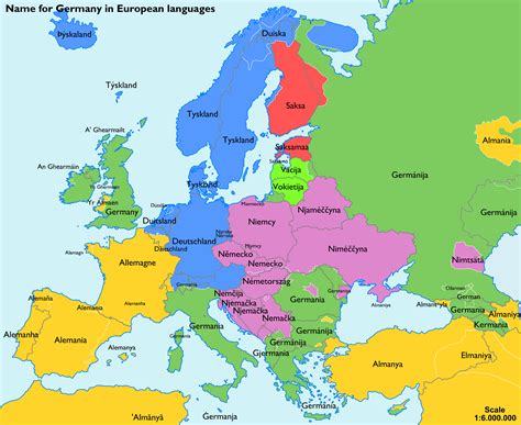 Name Of Germany In Various European Languages Vivid Maps