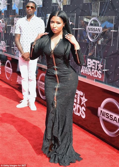 Nicki Minaj Goes For Sophisticated Edgy Style As She Flaunts Trophies