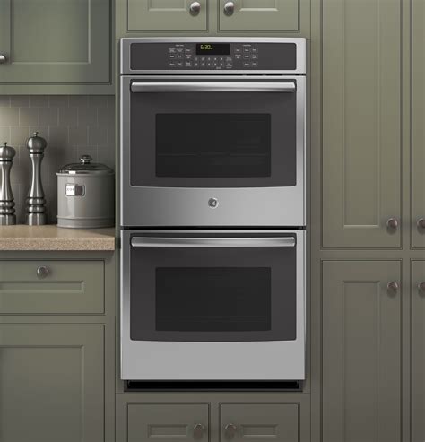 Manufacturers don't usually state a clearance for the rear of ovens or cookers as they're usually all a standard depth. GE® 27" Built-In Double Convection Wall Oven | JK5500SFSS ...