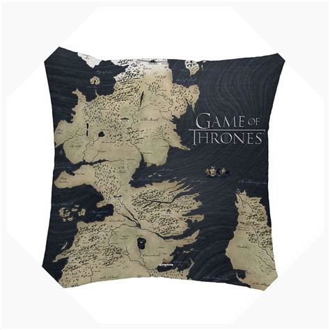 Game Of Thrones Printed Canvas Cushion House Westeros Map Canvas