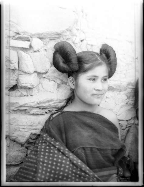 Hopi Indian Maiden In The Village Of Oraibi Ca 1901 Chs 1079 Native American Images Native