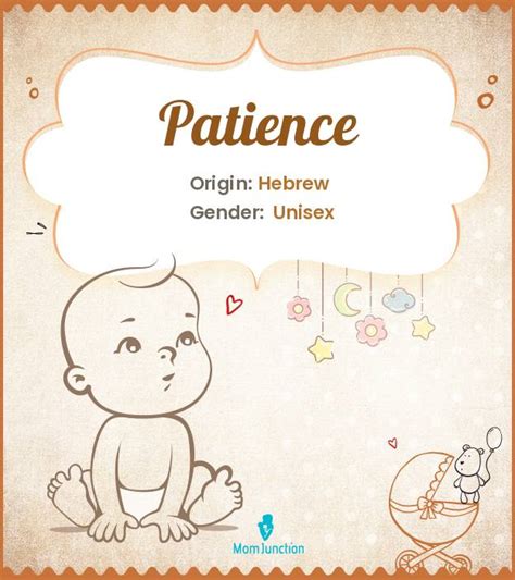 Patience Name Meaning Origin History And Popularity Momjunction