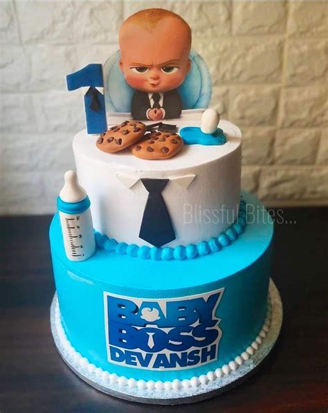 Boss Baby Cake From Blissful Bites Baby Cake Design Baby Boy