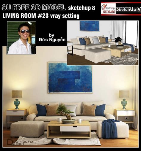 Sketchup Texture Free Sketchup 3d Model Moderne Living Room 23 Living