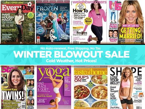 Winter Blowout Magazine Sale Great Deals On Weight Watchers Every Day