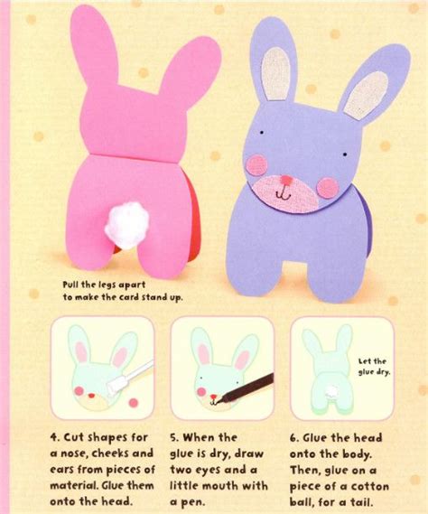 Rainy Day Bunny Card Springtime Crafts Easter Activities Bunny